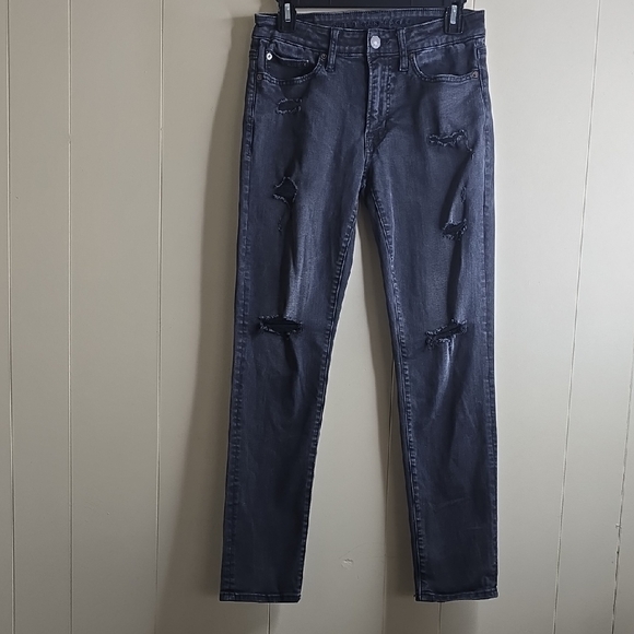 American Eagle Outfitters Denim - Distressed Gray Women Jeans American Eagle Outditters 28x30